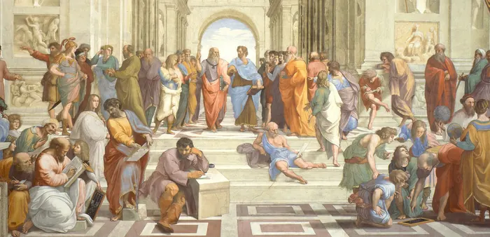 Detail of Raphael’s The School of Athens